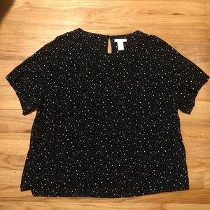Black & White Star Top